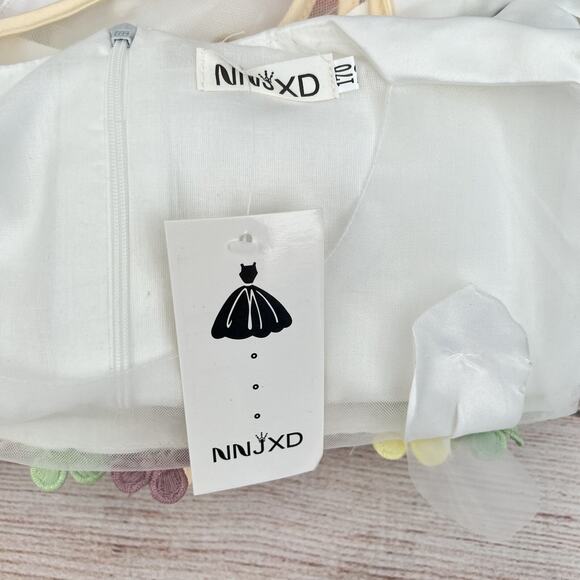 White/Rainbow Unicorn Girl Dresses Party Princess Flower Costume 13-14 Years - Picture 7 of 14